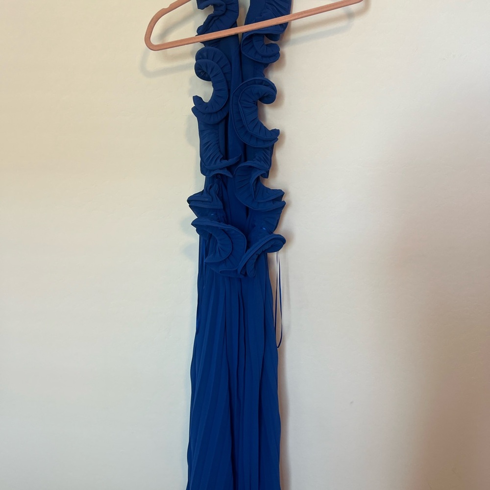 AMUR blue Meray Maxi Dress sz 4 - Picture 4 of 5